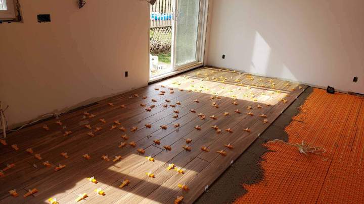 Installation carrelage en porcelaine Québec